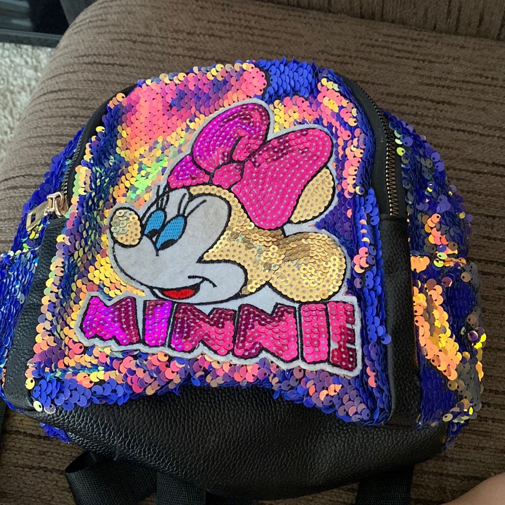 Minnie glitter moving backpack